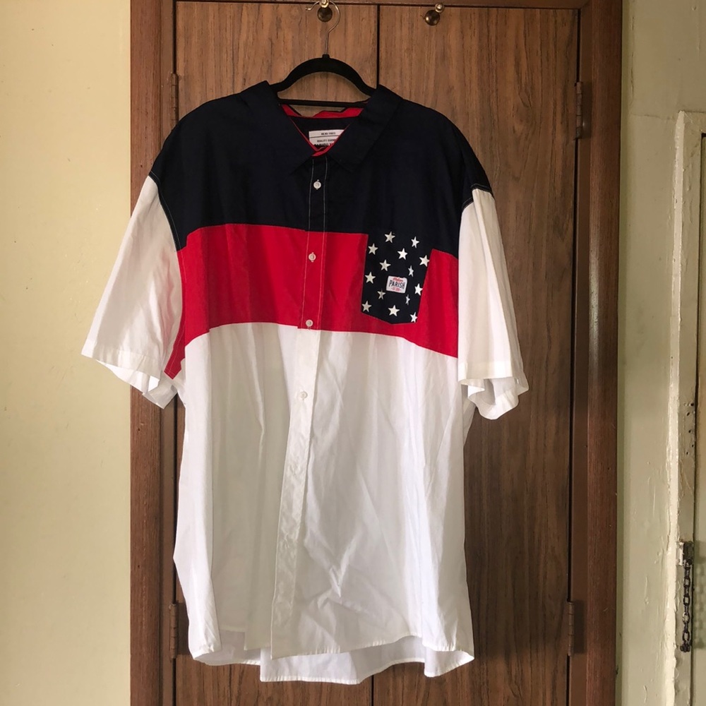 Parish button down shirt never worn